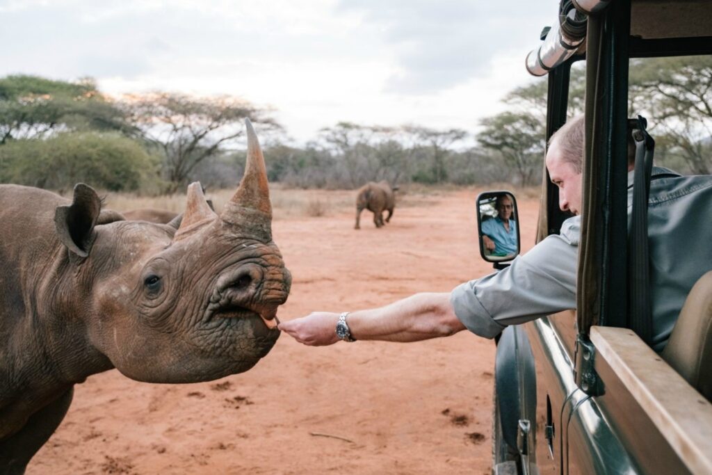Nesehorn i Mkomazi nasjonalpark