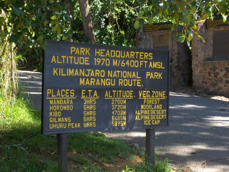 Marangu Route (1/5) | Marangu Gate (1 860 m) – Mandara Huts (2 720 m)