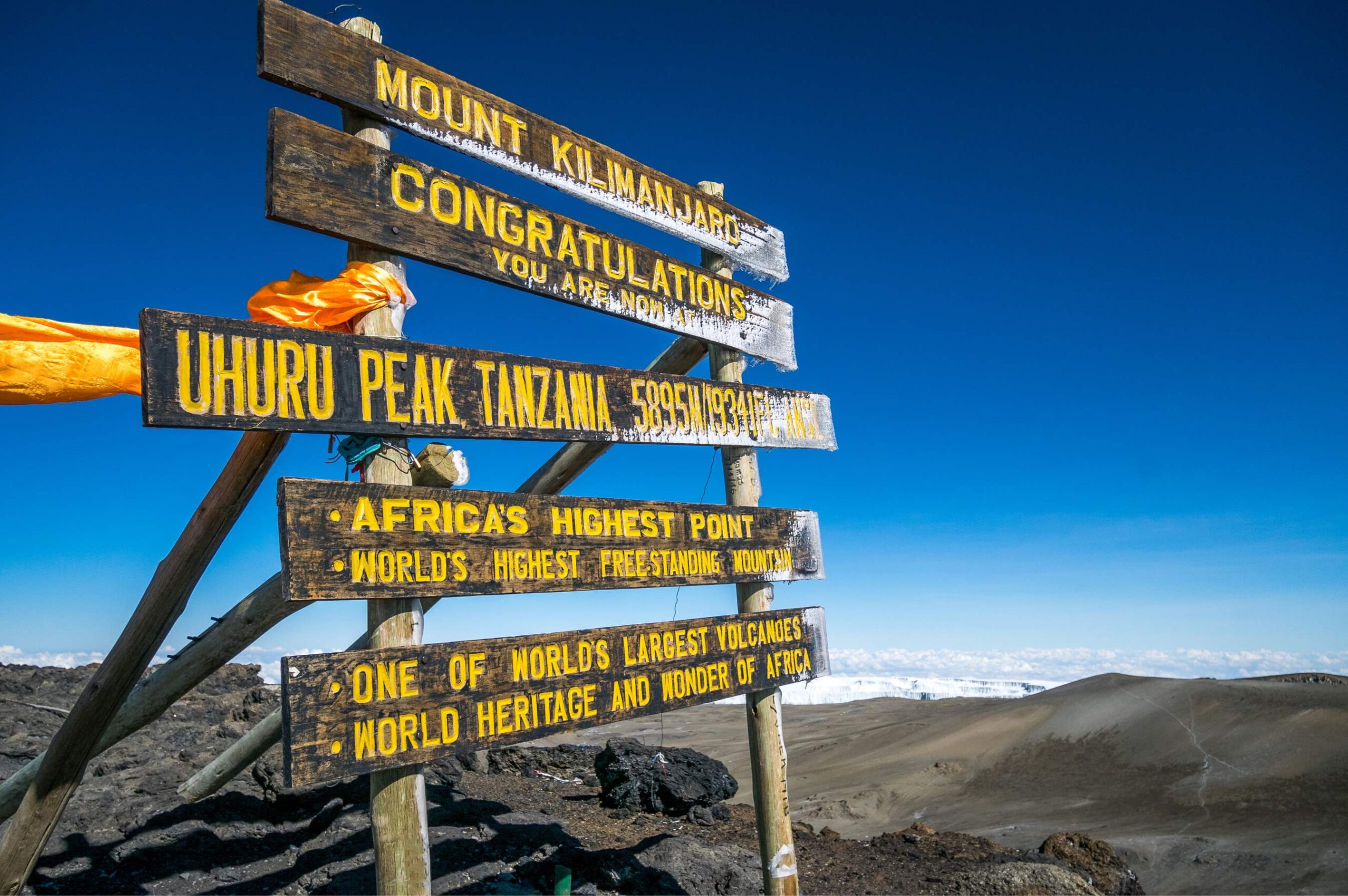 Machame Route (6/7) | Barafu Camp (4 645 m) – Uhuru Peak (5 895 m) – Millenium Camp (3 820 m)