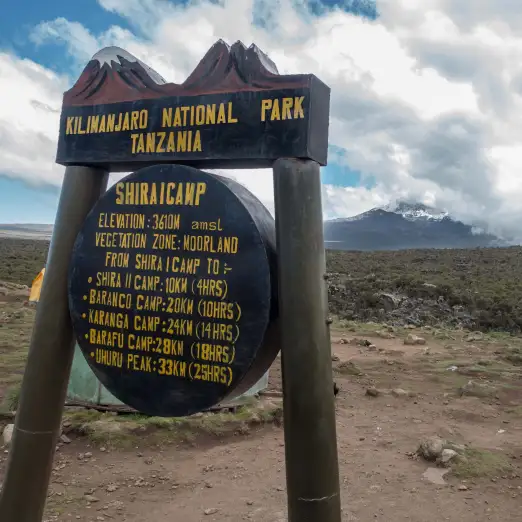 Machame Route (2/6) | Machame Camp (2 835 m) til Shira Camp (3 839 m)