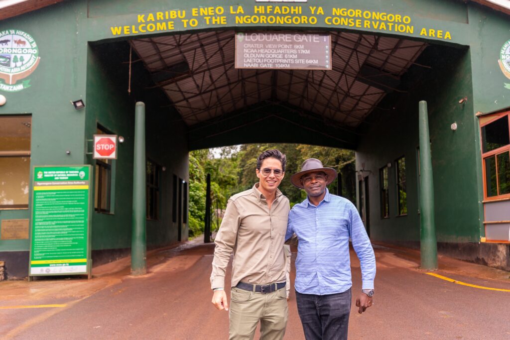 The founders of Tanzania Specialist, Robbin Meulemans and Epimark Bernard.